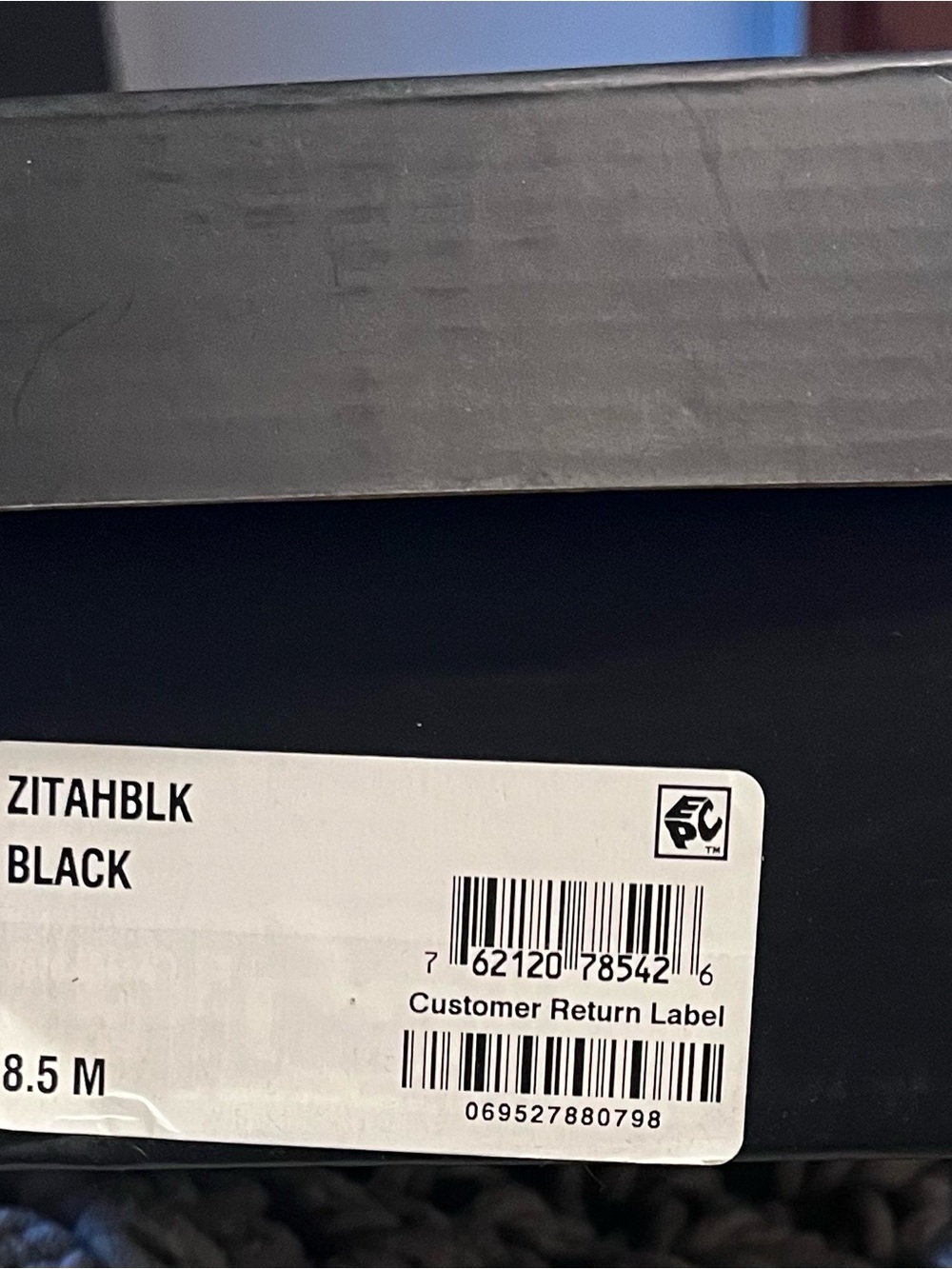 NIB INC International Concepts Zitah Black Leather Pointed-Toe Pump 8.5 - Picture 11 of 11